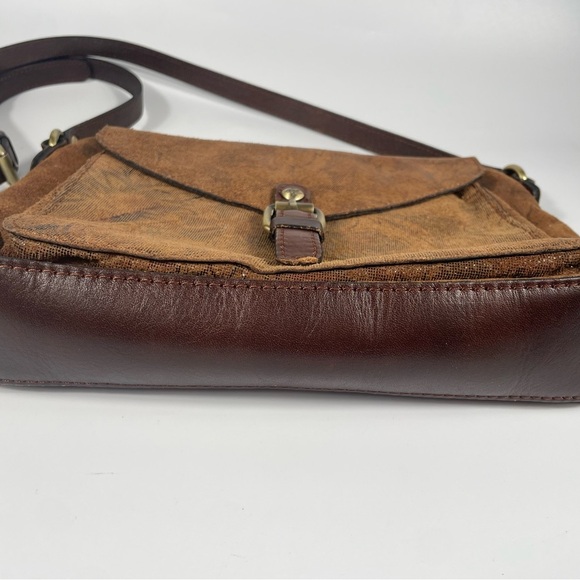 Patricia‎ Nash Napa Etched Floral Leather Crossbody Bag Purse Boho Festival - Picture 9 of 15